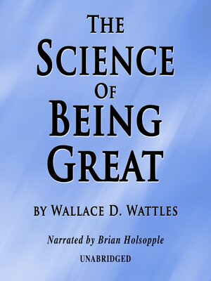 cover image of The Science of Being Great
